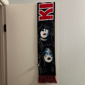 KISS Black and Red Fan Scarf
